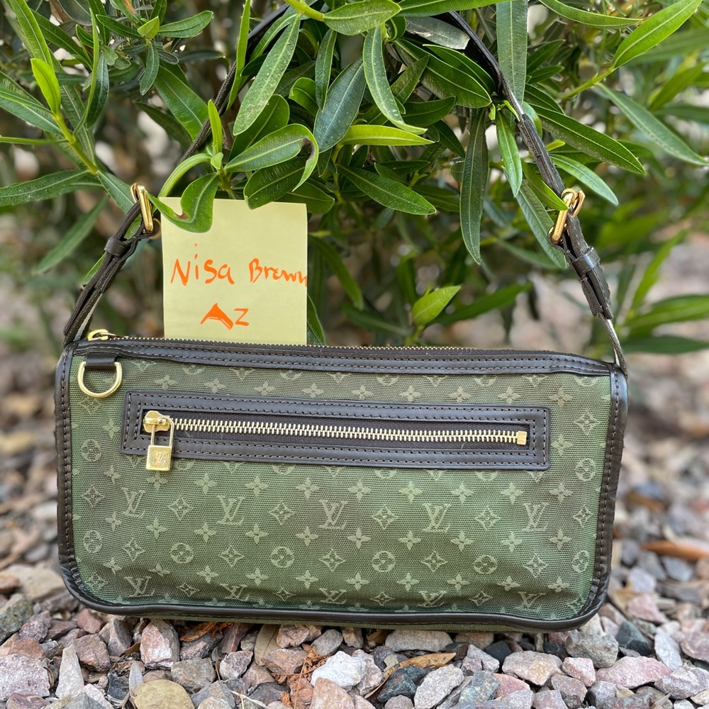 -Authentic Louis Vuitton Mini Lin Pochette Kathleen Bag - Picture 3 of 17